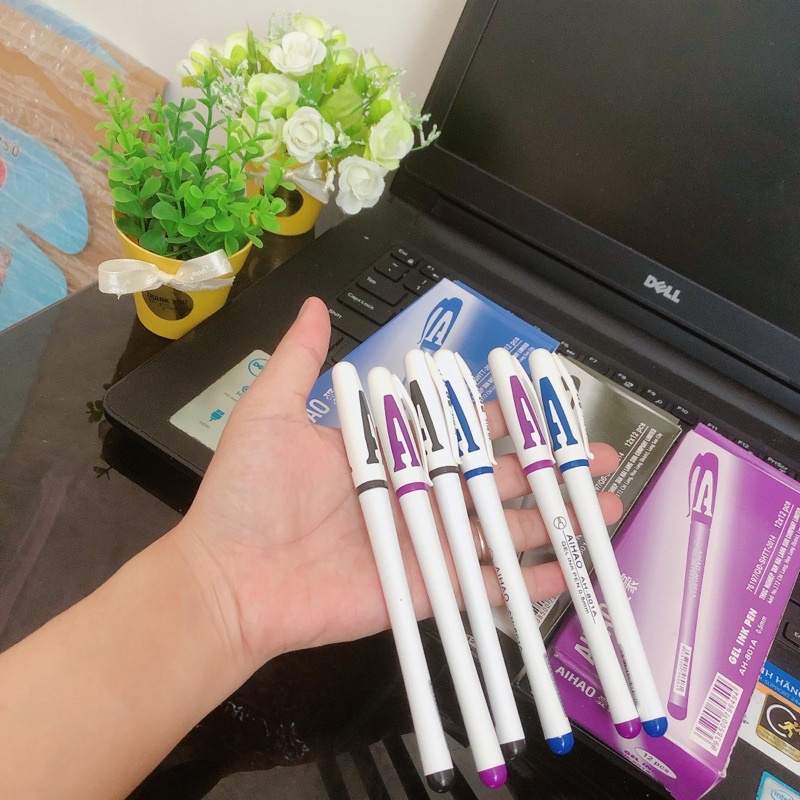 Sỉ 5 HỘP BÚT CHỮ A - Xanh-Đen-Đỏ-Tím - ĐỦ MÀU