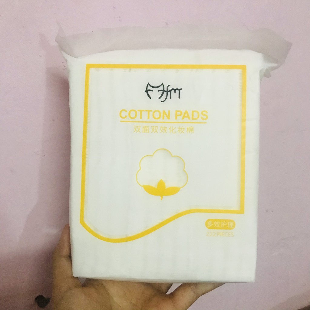 Bông tẩy trang 3 lớp cotton pads chính hãng FM 222 miếng