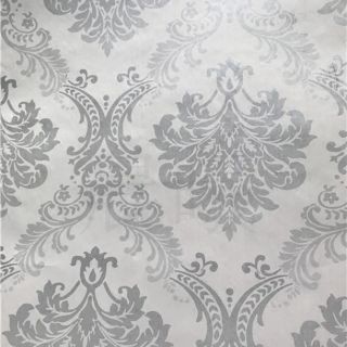 1 mét decal giấy dán tường châu âu bạc khổ 45cm sẵn keo
