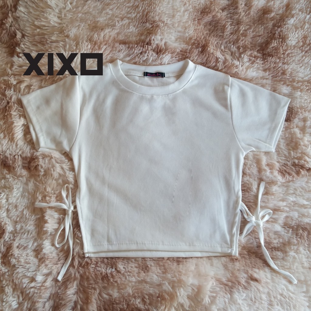 Áo croptop ❄ FREESHIP ❄ áo thun nữ dây cột hông thời trang XIXO - ATN0032
