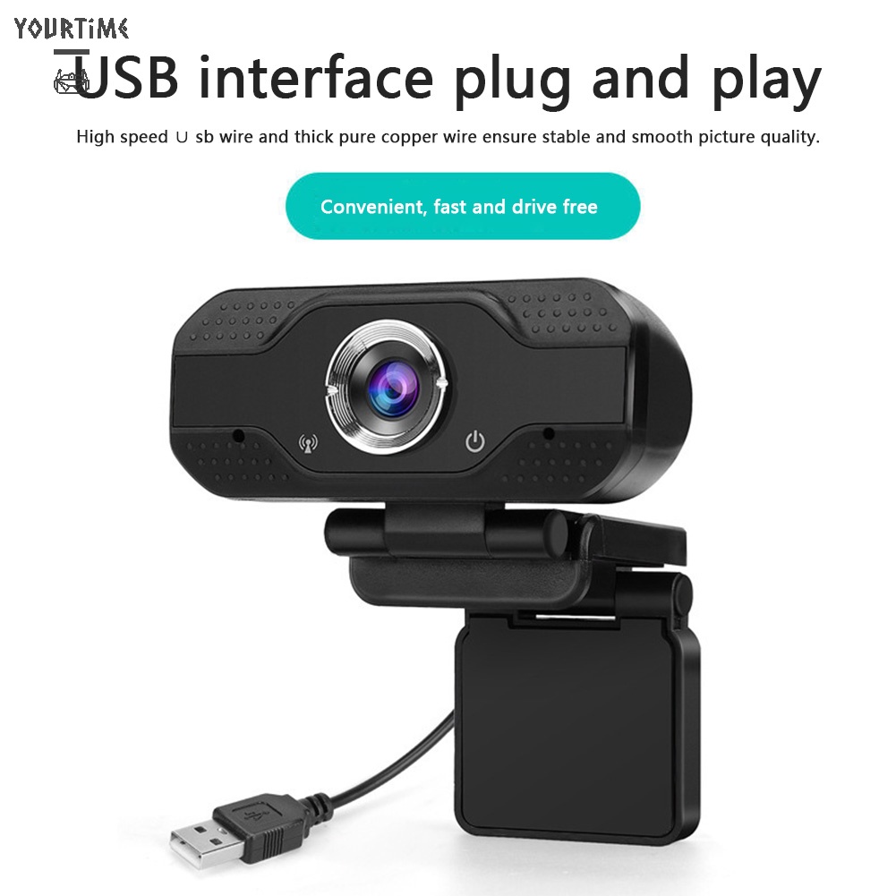 Webcam 2MP 1080P HD USB kèm micro hỗ trợ phát sóng trực tuyến | BigBuy360 - bigbuy360.vn