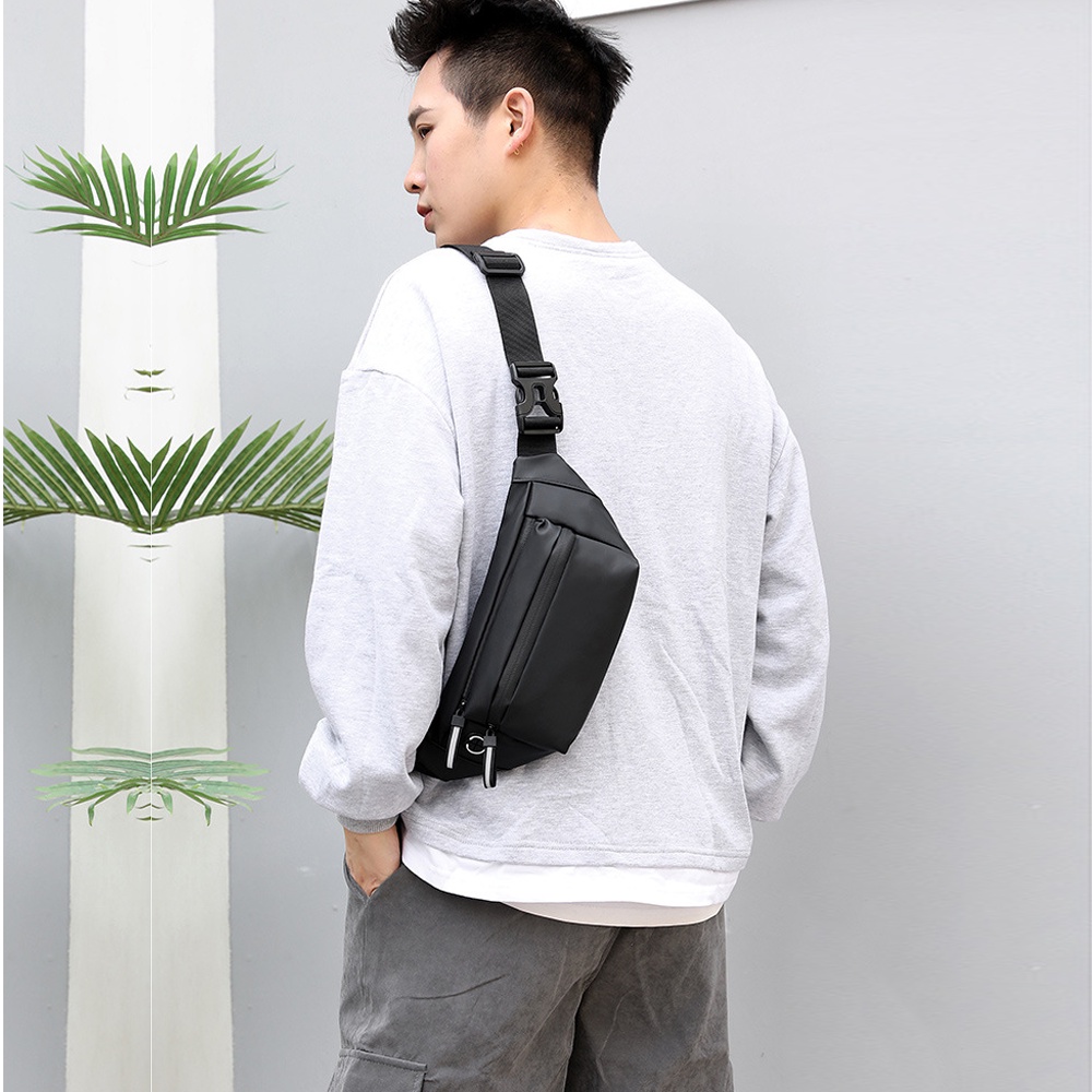 Túi Bao Tử Chống Nước Có Thể Đeo Chéo Đeo Hông Siêu Nhẹ Cho Nam Nữ Kiểu Dáng Thể Thao Phong Cách Hàn Quốc