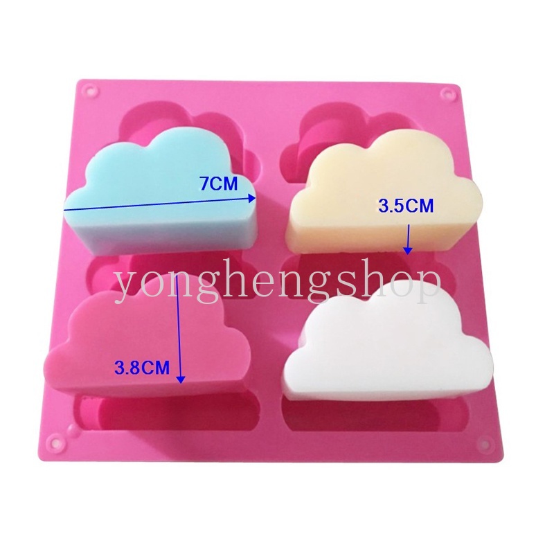 Khuôn Silicone làm bánh hình đám mây