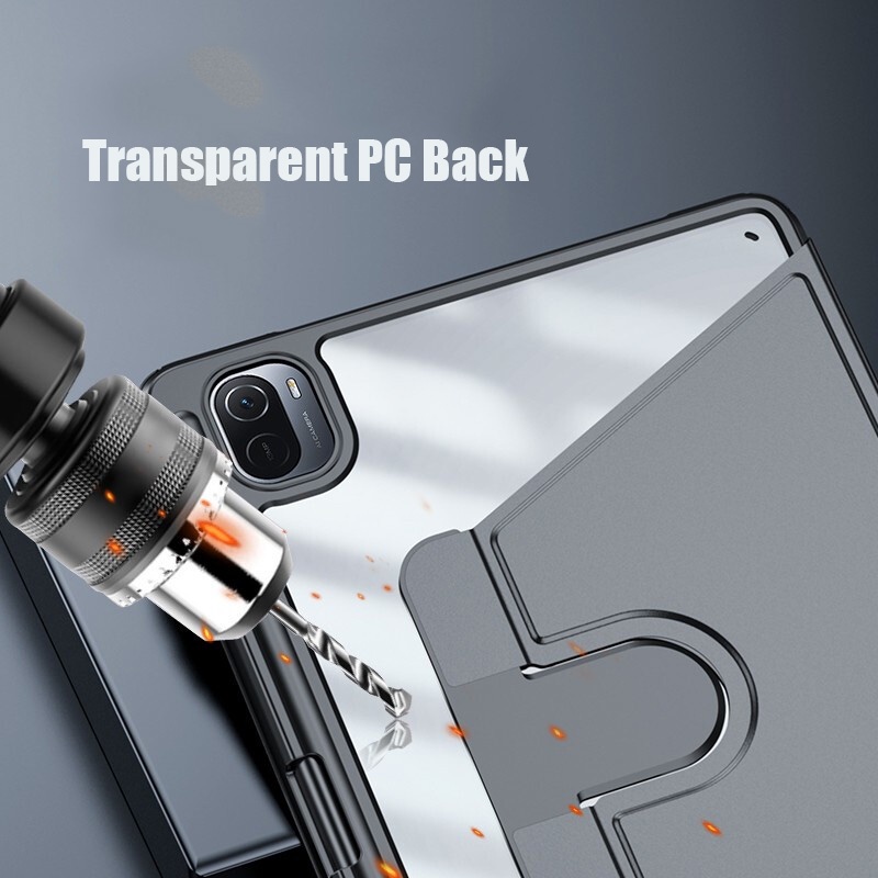 360° Bao Da Máy Tính Bảng PC Acrylic Trong Suốt Chống Sốc Cho Xiaomi Pad 5 5 Pro 11 "2022 Redmi Pad 10.61" Xiaomi MiPad 5 Pro