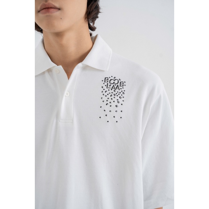 Áo Polo BOO Nam Dáng Oversize In Logo BOOLAAB