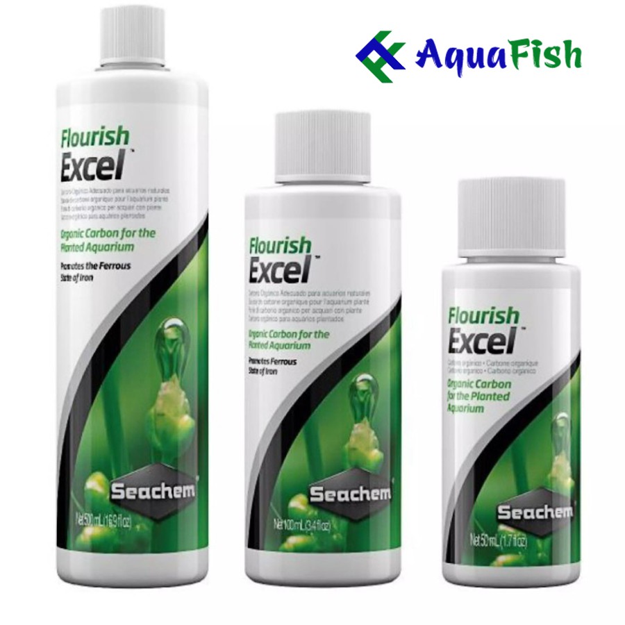Dung Dịch Diệt Rêu Và Ức Chế Rêu Hại Excel 500ml, 250ml, 100ml Giúp Nước Bể Cá Trong Sạch