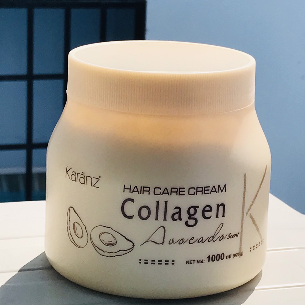 Combo 2 hủ hấp dầu (Kem ủ tóc) Karanz Collagen Coconut và Avocado 1000ml dưỡng tóc mềm mượt, hết khô xơ