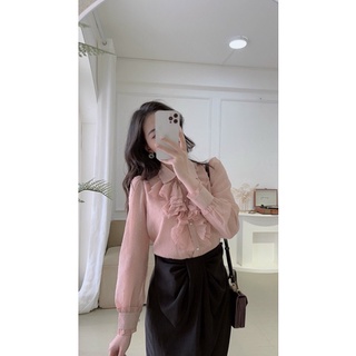 Áo sơ mi hạt gạo bèo ngực