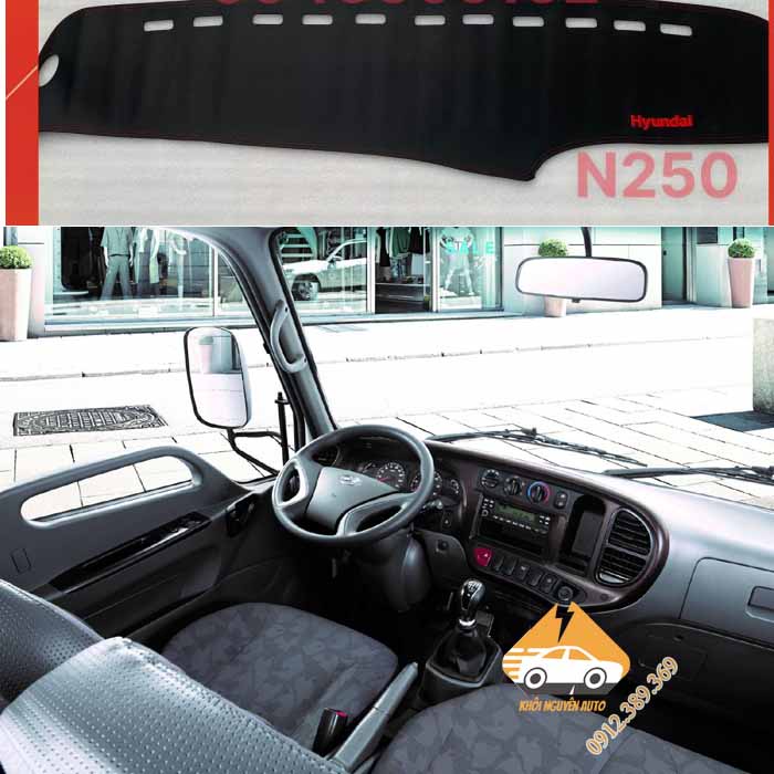 Thảm taplo xe tải Huyndai: N250,H150,H100,HD:75,110,120,65,72,78,99