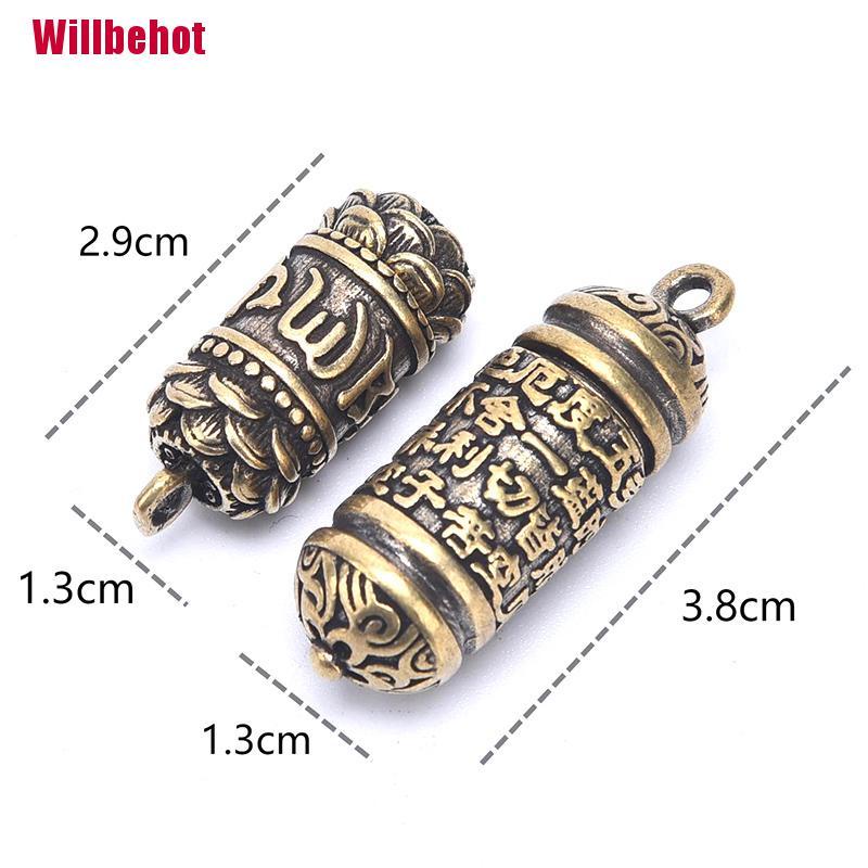 Vòng cổ Mặt Trụ Rỗng Phong Cách Phật Giáo