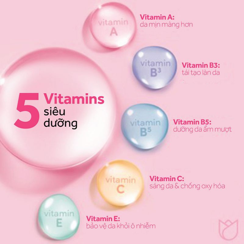 Nước Tẩy Trang Pond's Vitamin Micellar Water Brightening Rose Sáng Da 100ml