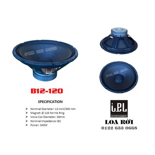 Loa bass IPL rời Bass 30 phi 126 C38x4T XS (1 chiếc)