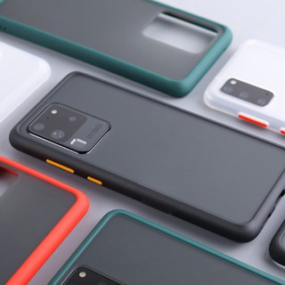 Ốp lưng Galaxy S20 Plus/ S20 Ultra nhám mờ viền màu Likgus