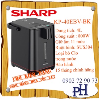 Bình thuỷ điện bơm nước tự động 4 lít sharp kp-40ebv-bk