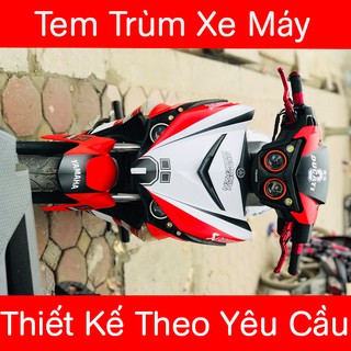 Tem Trùm Exciter 150 Đỏ Trắng Thể Thao