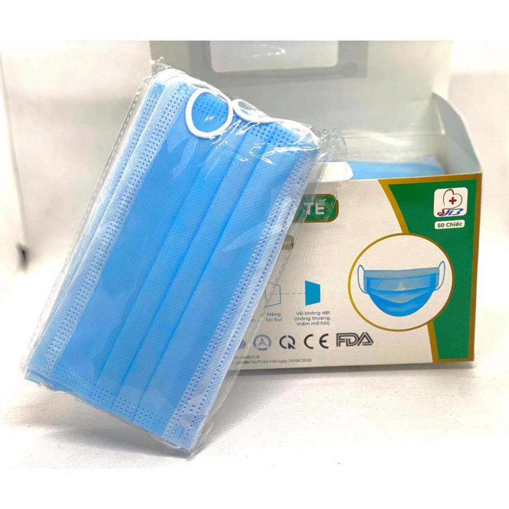 Khẩu trang Y TẾ 4 LỚP SHB - HỘP 50 CHIẾC
