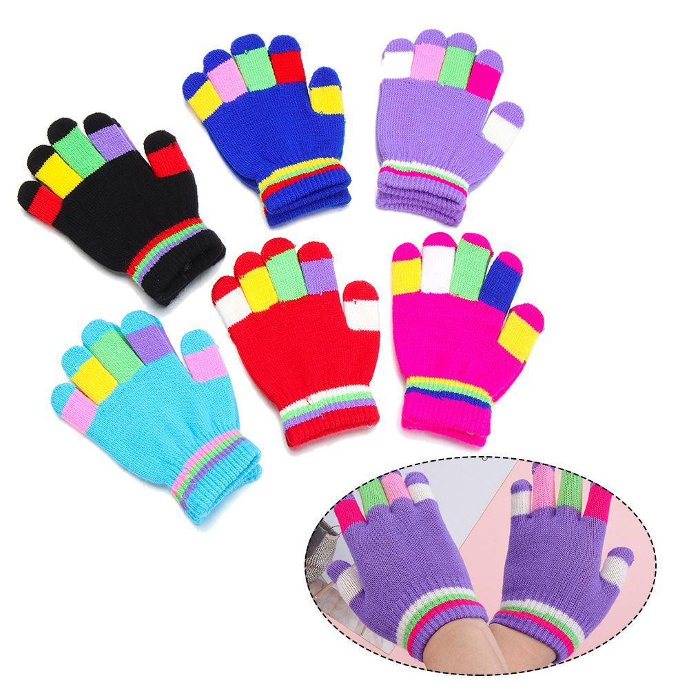 Găng Tay Đan Len Dày Dặn Giữ Ấm Mùa Đông Cho Bé