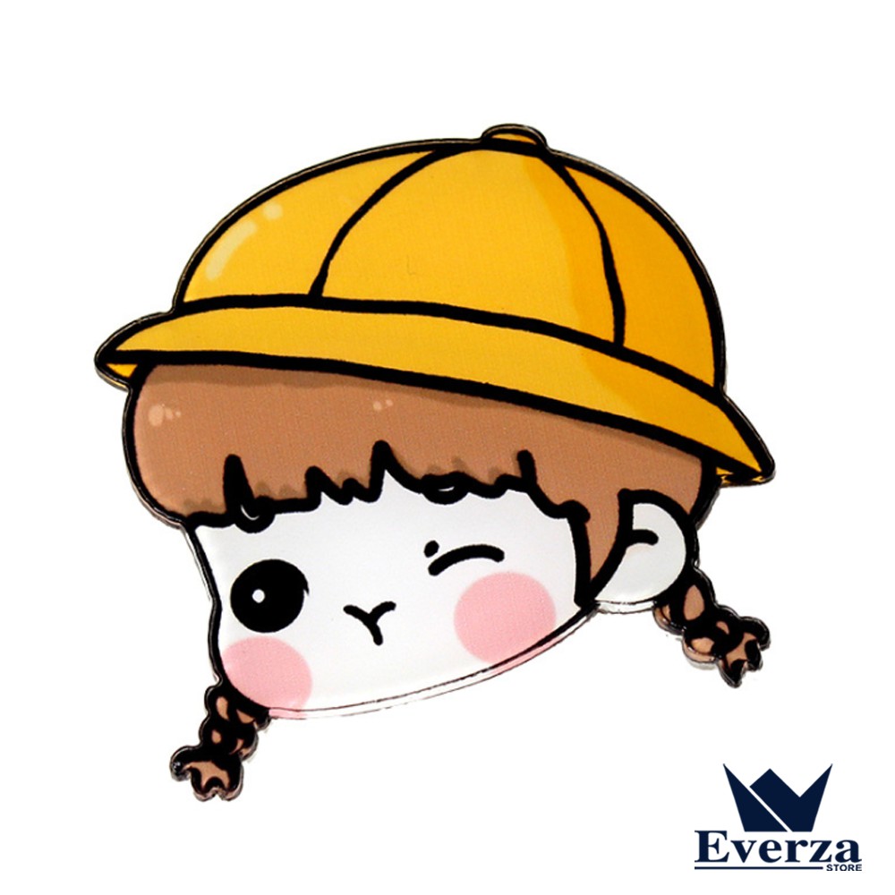 Sticker Các loại Siêu Đáng Yêu Siêu Cute Như Cô Gái Gấu Đính Kèm Cho Túi Balo Hay Quần Áo