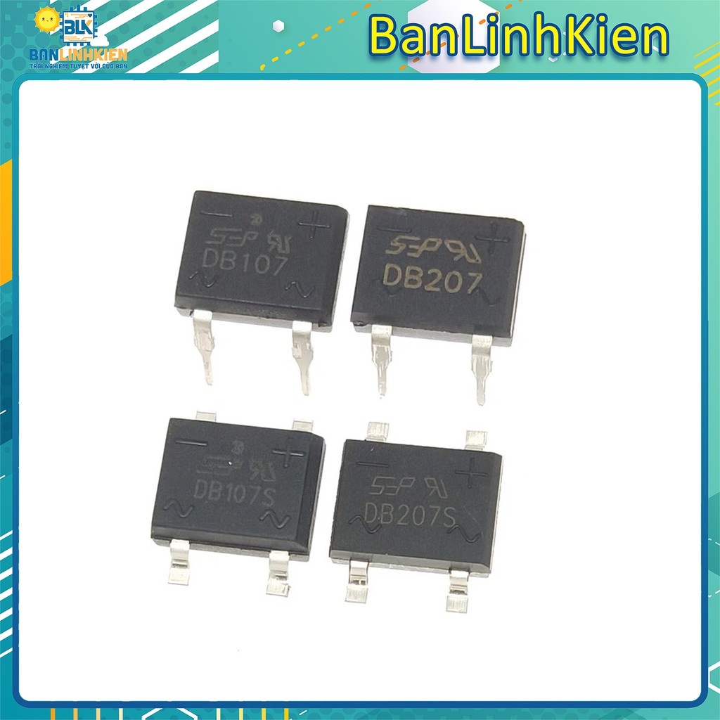 Diode cầu 1A DB107 Cắm/ Dán | BigBuy360 - bigbuy360.vn