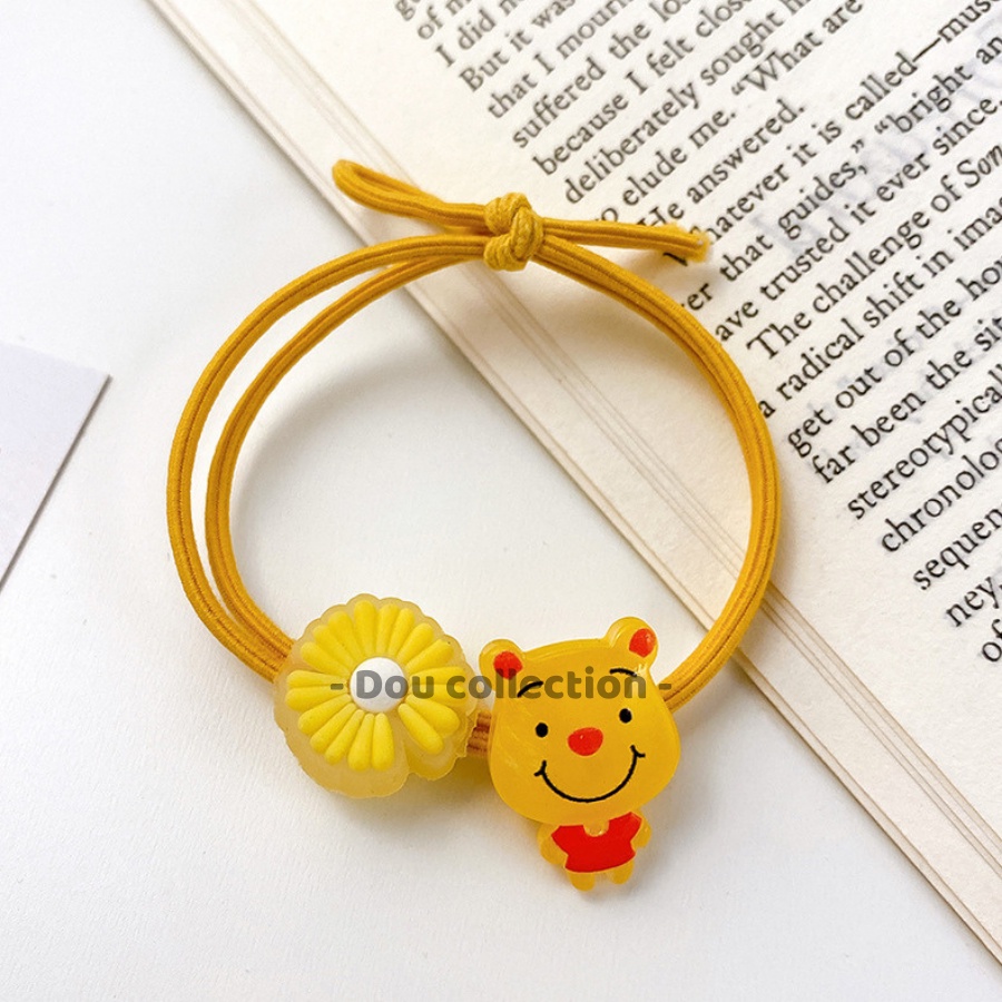 Dây Cột Tóc, Thun Cột Tóc Phát Sáng Họa Tiết Hoạt Hình Phong Cách Hàn Quốc Nhiều Màu - Mã DT018