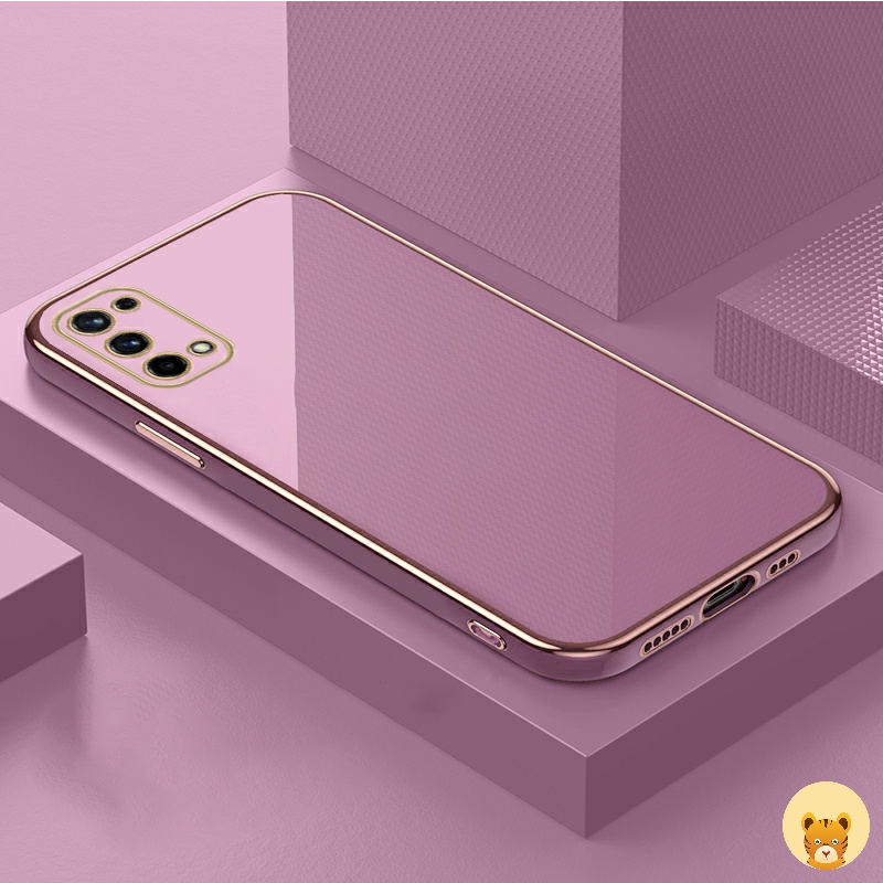 Ốp Điện Thoại Mạ Điện 7 Màu Sang Trọng Đơn Giản Dành Cho Oppo Reno 5 Pro Reno 4