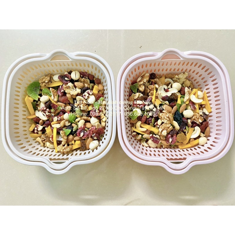 [500G] HŨ MIX HẠT DINH DƯỠNG &amp; HOA QUẢ SẤY KHÔ