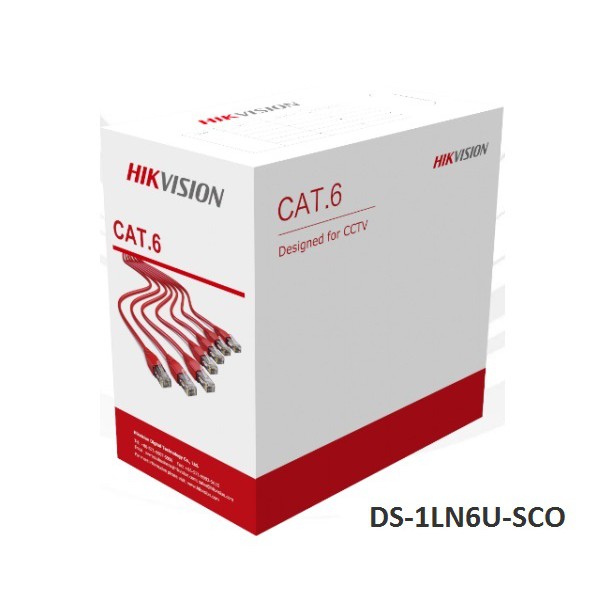 Dây cáp mạng CAT6 Hikvision DS-1LN6U-SCO