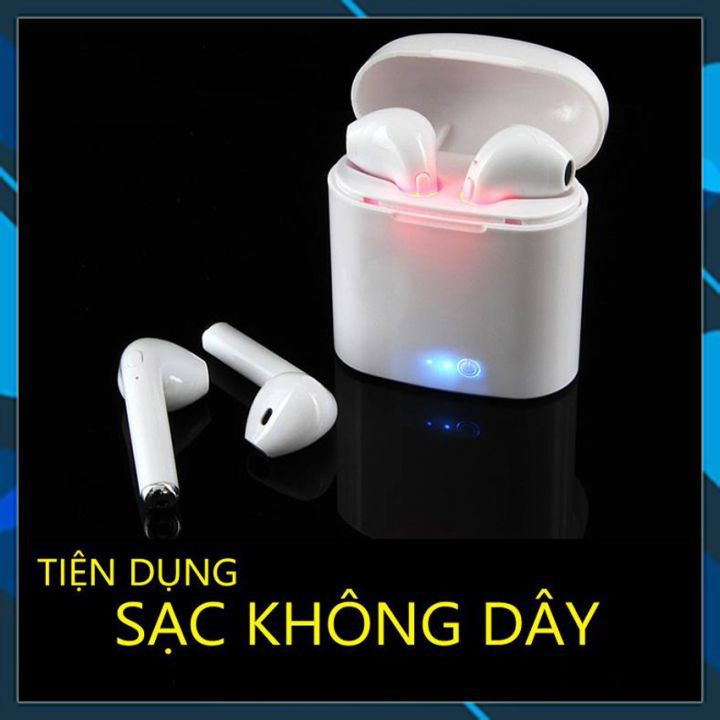 Tai nghe nhét tai không dây Bluetooth I7s thiết kế nhỏ gọn, tiện lợi, âm thanh cực chất