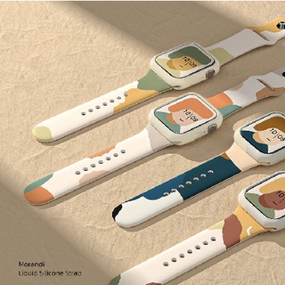 Dây đeo tay Apple, Apple iwatch6/5/4/3/2/1 thế hệ se Silicone khác màu