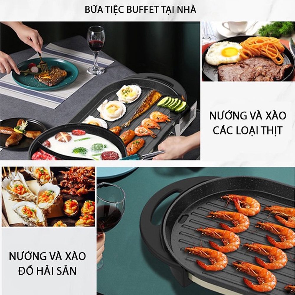 Bếp nướng lẩu đa năng hai trong một Liven SK-J6860 - thế giới điện máy