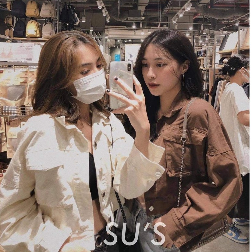Áo Khoác Kaki Croptop [Freeship] Áo Kaki 2 Màu Nâu Trắng Túi Hộp Mềm Đẹp Dày Dặn
