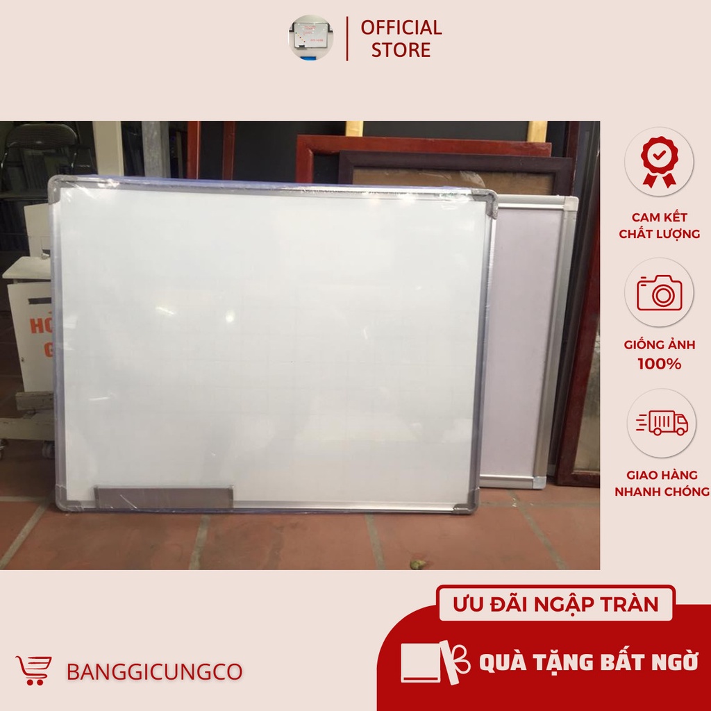 Bảng từ trắng, KT: 50x70cm, bảng viết bút chuẩn Hàn Quốc, Ảnh Thật - Freeship trong nội thành Hà Nội