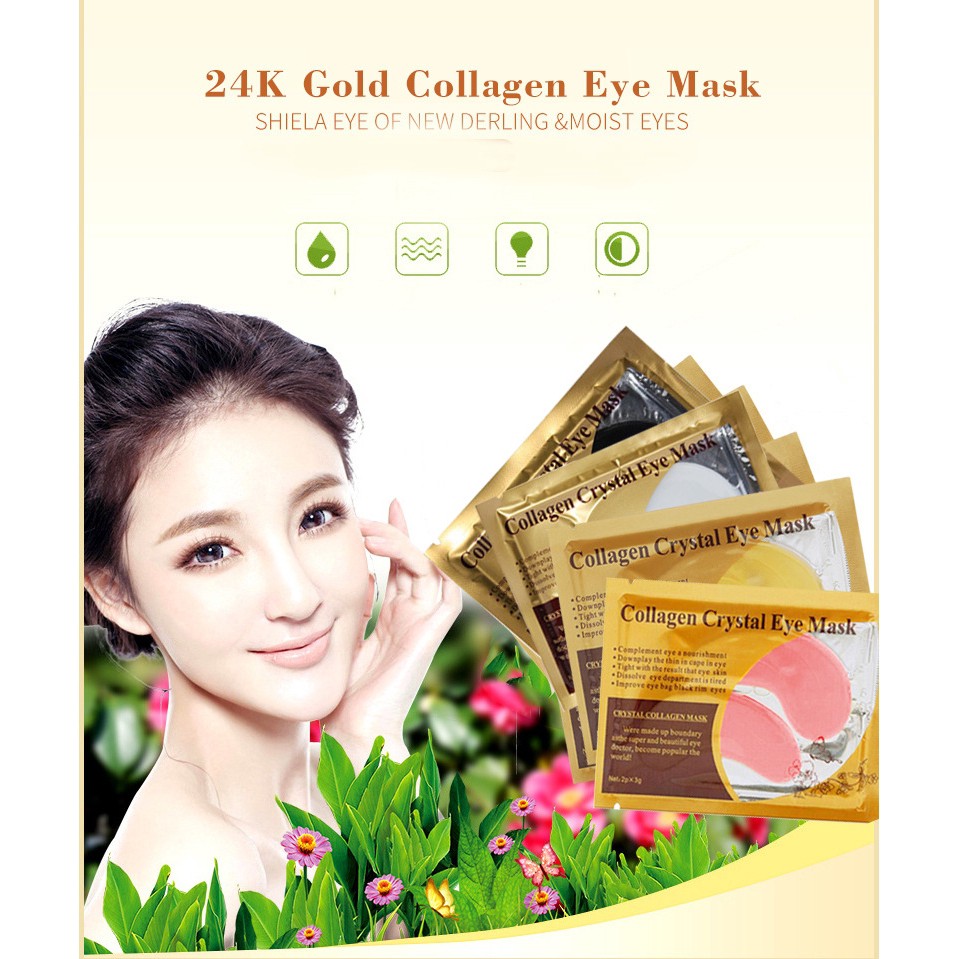 Mặt nạ mắt collagen xóa quầng thâm và nếp nhăn hiệu quả chất lượng cao