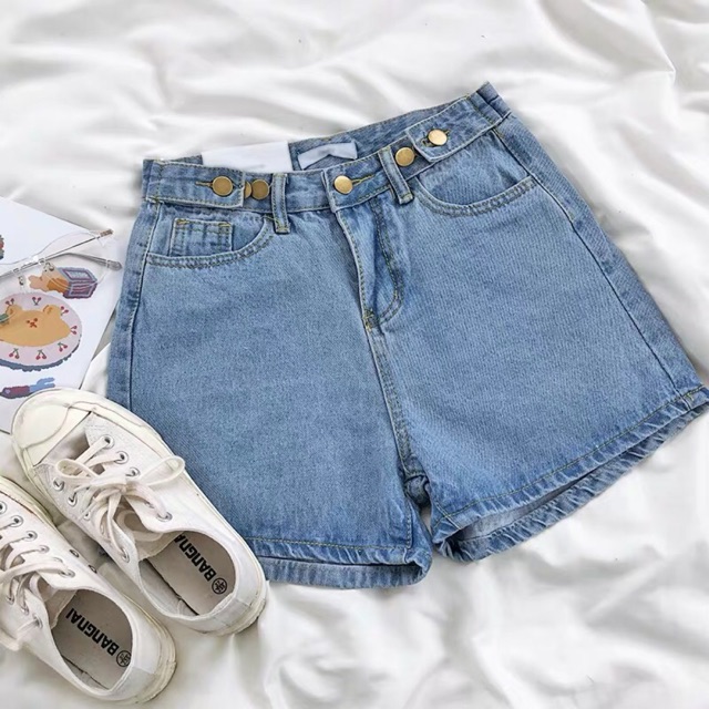 Short denim trơn #6