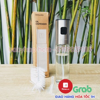 Bình xịt dầu ăn Lock&Lock CKO109 dung tích 100ML bằng thủy tinh kèm phễu và cọ rửa