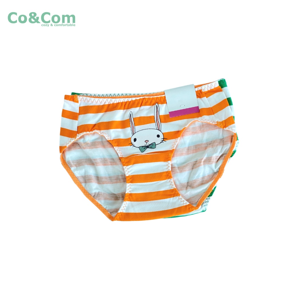 Set 2 Quần Chip Bé Gái 15-25 Kg Co&amp;Com CV3172 Cotton Dáng Vát Cạp Chun Mềm Thoải Mái