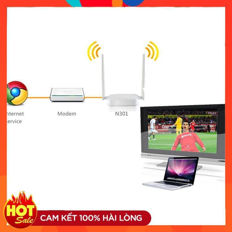 [Chính Hãng] TENDA N301 - Bộ phát WIFI 2 anten tốc độ 300Mbps Tem chính hãng bảo hành 3 năm