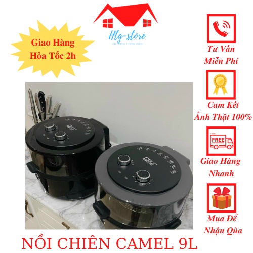 Nồi chiên không dầu Camel dung tích 6L 6,5L 7L 8L 9L 10L CAMEL Bảo hành 6 tháng