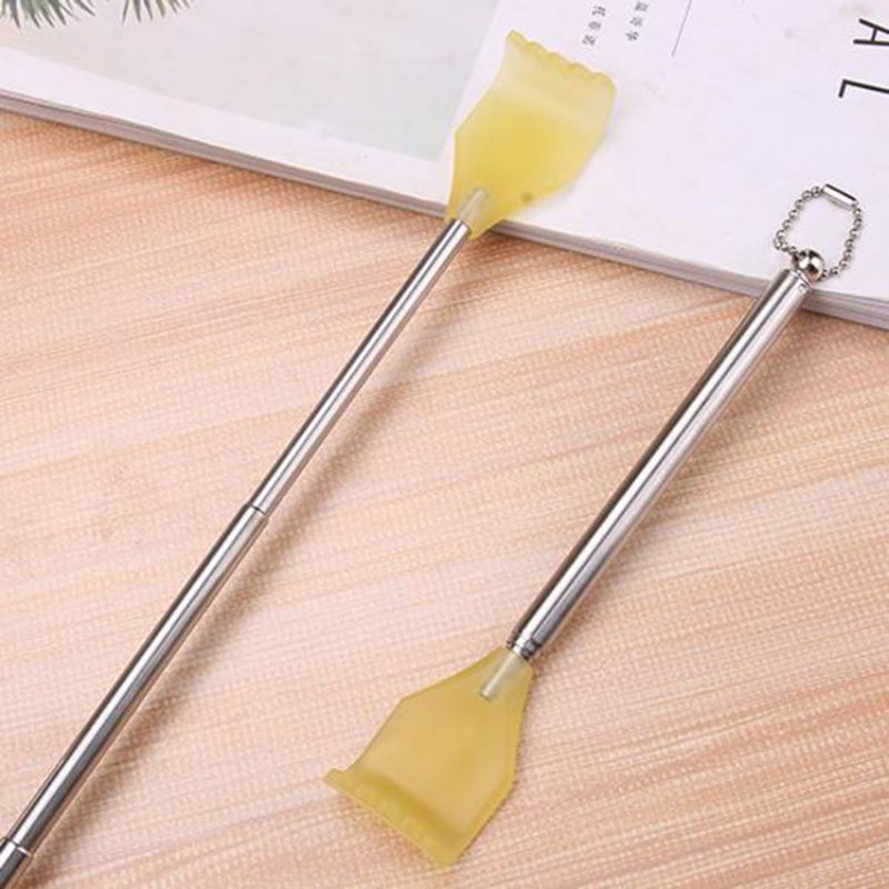 Cây gãi lưng inox hình bàn tay nhựa gấp gọn tiện lợi