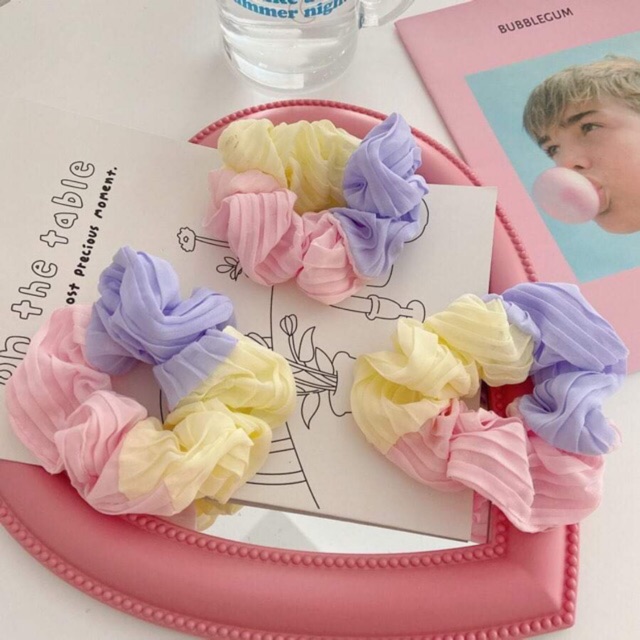 Chun cột tóc Scrunchies 3 mầu
