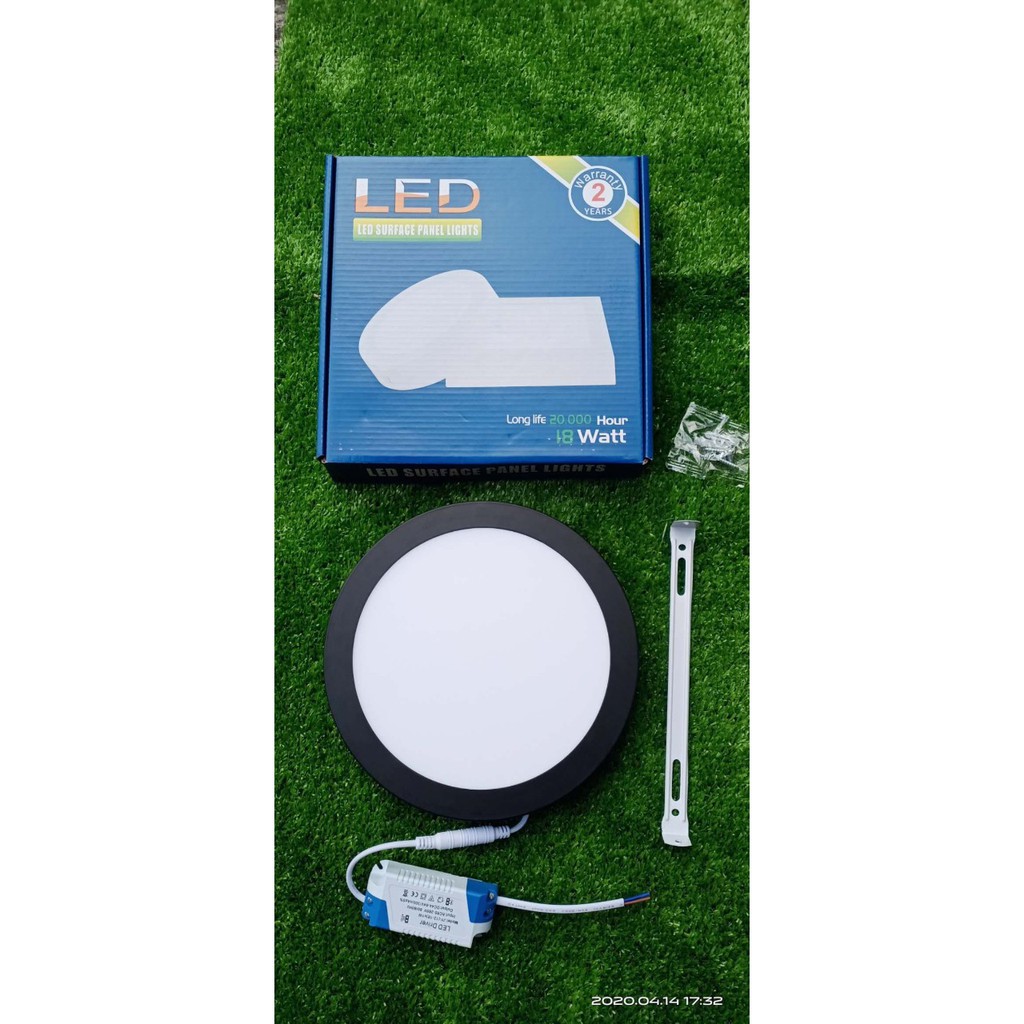 ĐÈN LED ỐP TRẦN 6W 12W 18W 24W TRÒN / VUÔNG VIỀN ĐEN ÁNH SÁNG TRẮNG