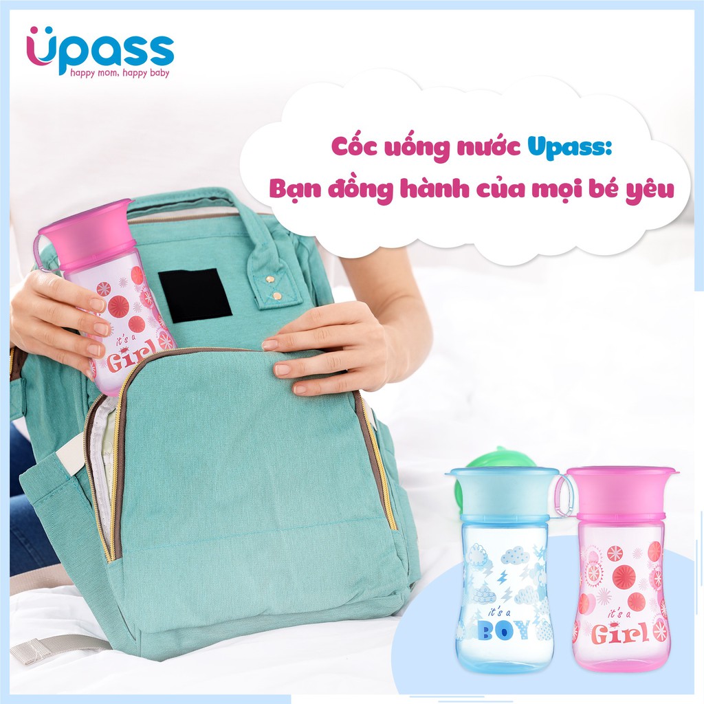 Cốc tập uống nước 360 độ cho bé hiệu UPASS Thái Lan