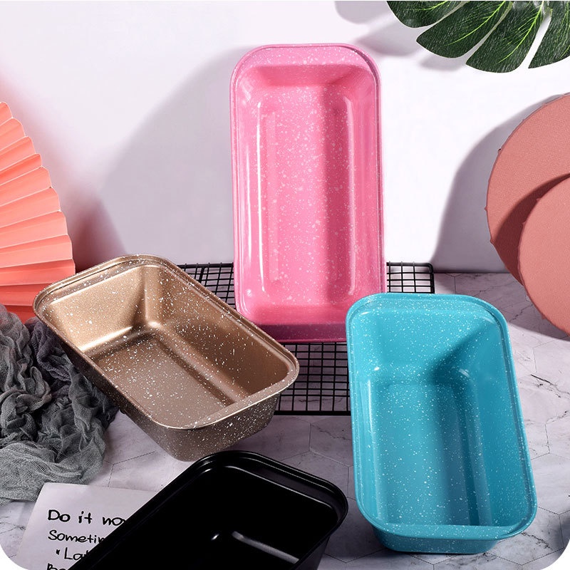 Khuôn Bánh Mì LOAF Hoa Cúc Dụng Cụ Làm Bánh Chống Dính Hình Chữ Nhật Màu Hồng - LOAF-HONG