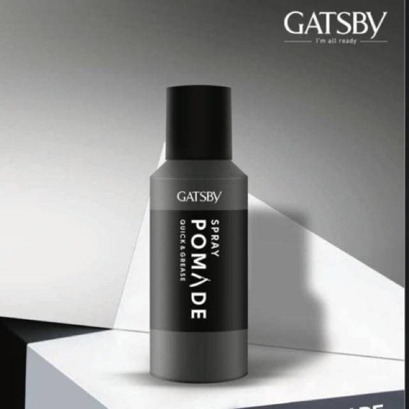 Gôm Xịt Tạo Kiểu Giữ Nếp Tóc Vừa Bóng Cao Gatsby Pomade Quick & Grease Spray