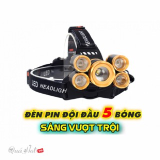 ĐÈN PIN ĐỘI ĐẦU 5 PHA CỰC SÁNG HÀNG CHUẨN (LOẠI 1)