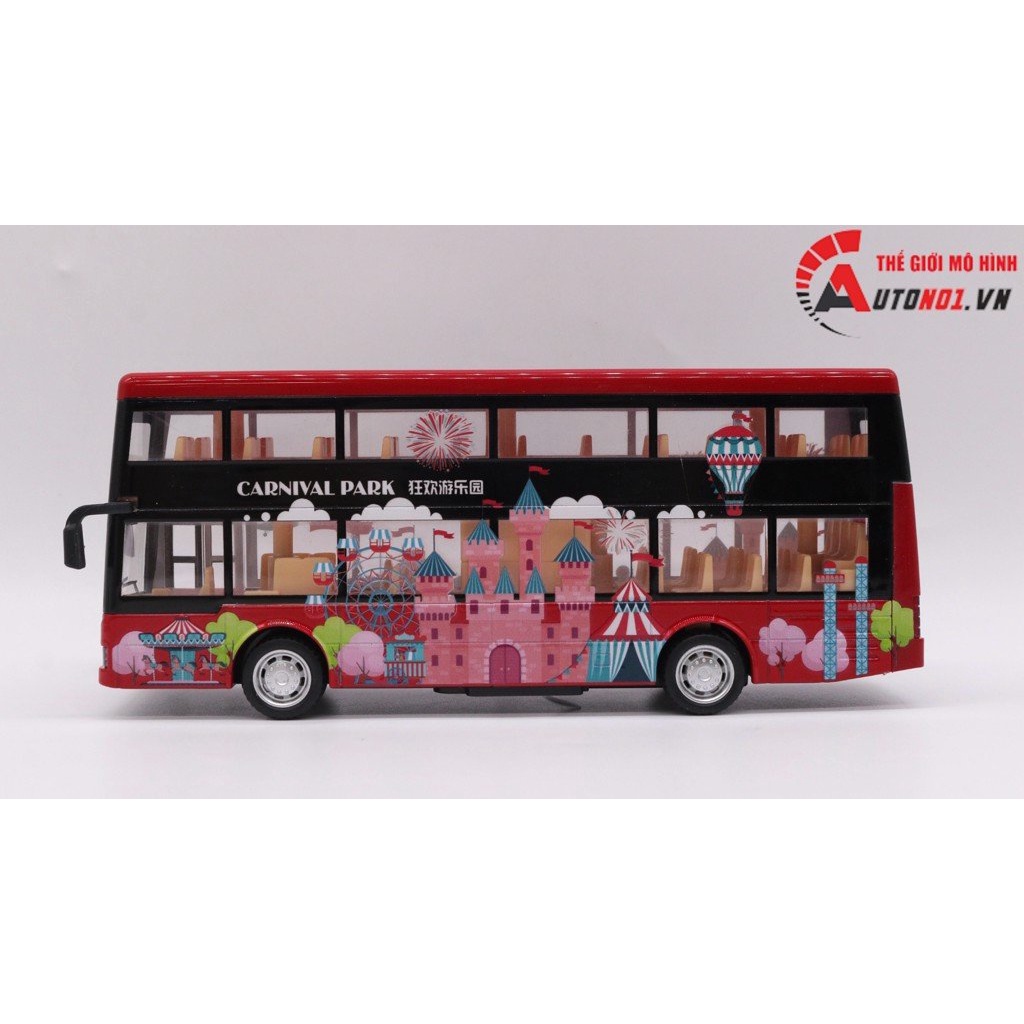 MÔ HÌNH XE TOUR BUS 2 TẦNG RED 1:50 DOUBLE HORSES 7774