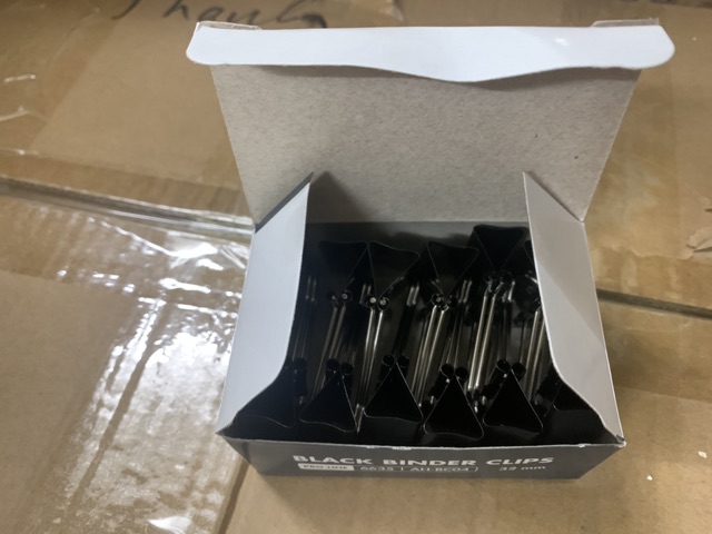 Kẹp giấy đen Hồng Hà 32mm 6635