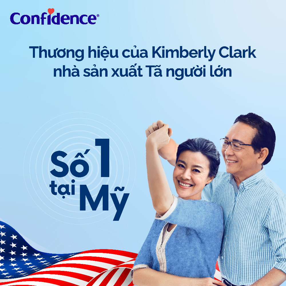 Tã quần Người Lớn Confidence Slim & Fit M 20 x 6/L 16 x 6