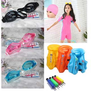 Combo đồ bơi cho bé kính bơi áo bơi áo phao bơi cho bé SẴN