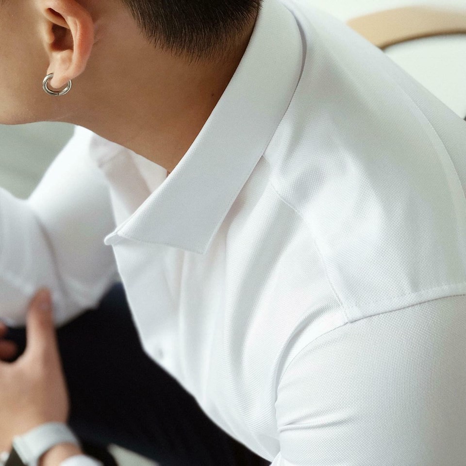Áo sơ mi nam Trắng dài tay công sở hàn quốc F8888 Màu Trắng loại đẹp